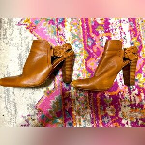 Corso Como mule booties with braided Ankle strap